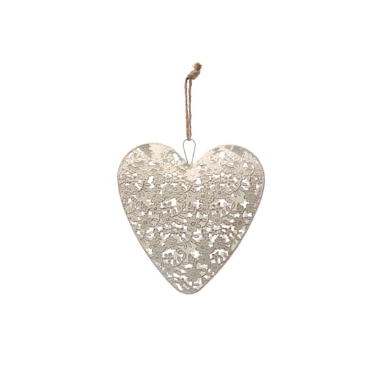 White Metal Heart Wall Hanging by Ashland®
